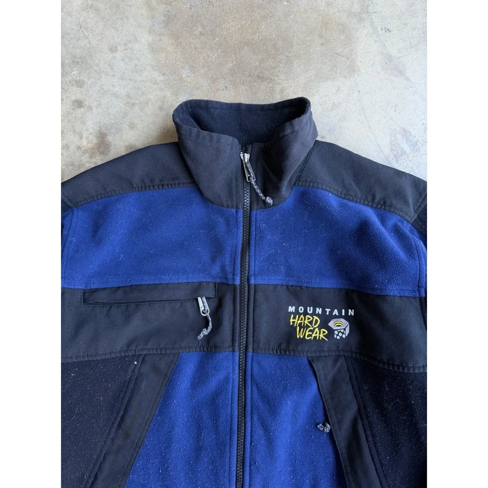 Mountain Hardwear Jacket Mens Small Blue Fleece Windstopper Wind Breaker Coat